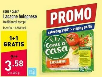 ALDI Lasagne bolognese aanbieding