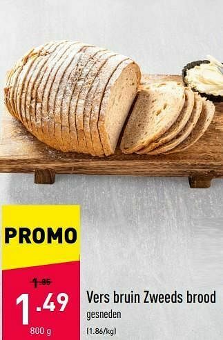 ALDI Vers bruin zweeds brood aanbieding