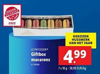 Lidl Giftbox macarons aanbieding