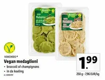 Lidl Vegan medaglioni aanbieding