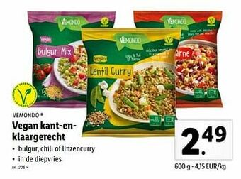 Lidl Vegan kant-en klaargerecht aanbieding