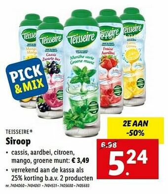 Lidl Siroop aanbieding