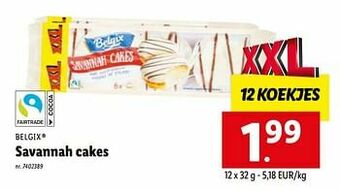 Lidl Savannah cakes aanbieding