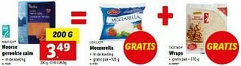 Lidl Noorse gerookte zalm aanbieding