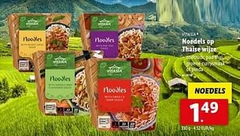 Lidl Noedels op thaise wijze aanbieding