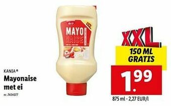 Lidl Mayonaise met ei aanbieding