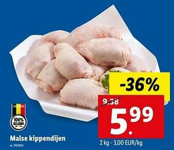 Lidl Malse kippendijen aanbieding