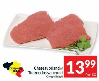 Intermarché Chateaubriand of Tournedos van rund aanbieding