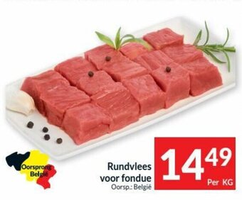 Intermarché Rundvlees voor fondue aanbieding