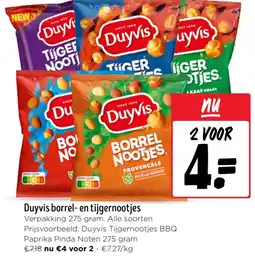 Jumbo Duyvis borrel en tijgernootjes aanbieding