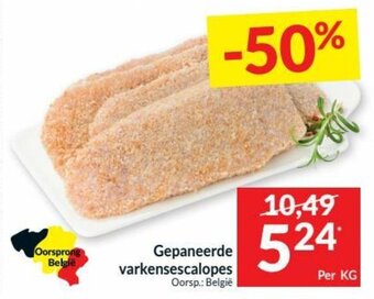 Intermarché Gepaneerde varkensescalopes aanbieding