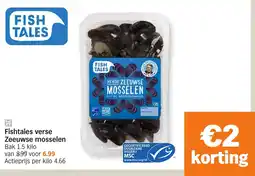 Albert Heijn Fishtales verse Zeeuwse mosselen aanbieding