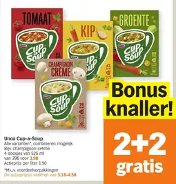 Albert Heijn Unox Cup-a-Soup aanbieding