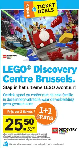 Albert Heijn Lego Discovery Centre Brussels aanbieding