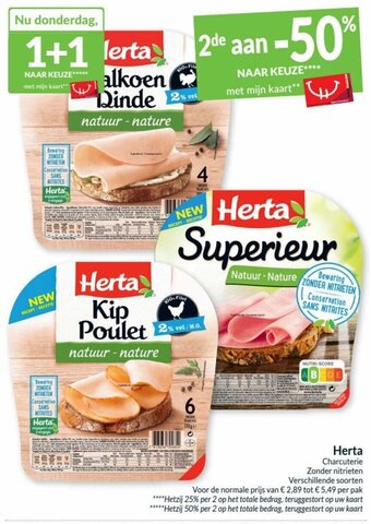 Intermarché Herta Charcuterie aanbieding