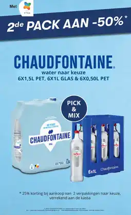 Spar Chaudfontaine water aanbieding