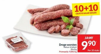 Droge worsten