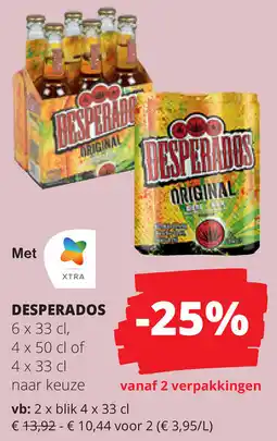 Spar Desperados aanbieding