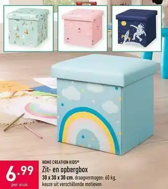 ALDI Zit- en opbergbox aanbieding