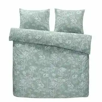 Leen Bakker Comfort dekbedovertrek Tamira - groen - 240x200/220 cm - Leen Bakker aanbieding