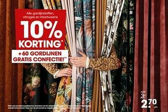 Kwantum Alle gordijnstoffen, vitrages en inbetweens aanbieding