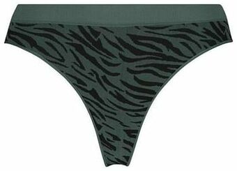 HEMA HEMA Dames String Rib Naadloos Groen (groen) aanbieding