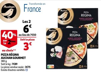Auchan Pizza Regina Auchan Gourmet 380g aanbieding