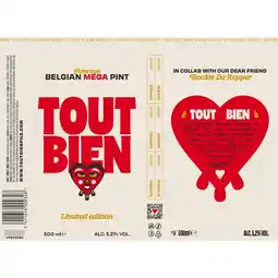 Albert Heijn Tout Bien Average Belgian pils 4-pack bel aanbieding