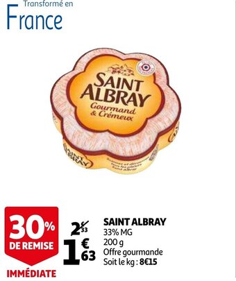 Auchan Saint Albray 200g aanbieding