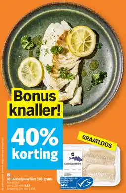 Albert Heijn AH Kabeljauwfilet aanbieding