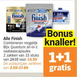 Albert Heijn Alle Finish aanbieding