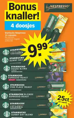 Albert Heijn Starbucks Nespresso aanbieding