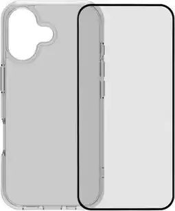 Coolblue BlueBuilt Protective Back Cover iPhone 17 Transparant + BlueBuilt iPhone 17 Screenprotector Glas aanbieding
