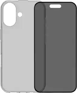 Coolblue BlueBuilt Back Cover iPhone 17 Transparant + BlueBuilt iPhone 17 Privacy Screenprotector Glas aanbieding