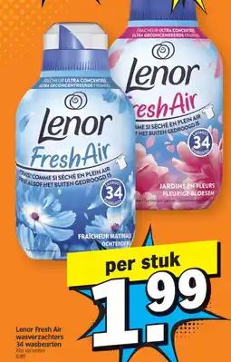 Albert Heijn Lenor Fresh Air wasverzachters aanbieding