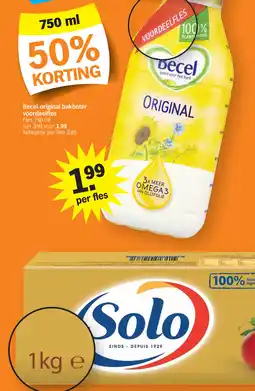 Albert Heijn Becel original bakboter voordeelfles aanbieding