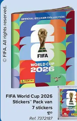 Carrefour FIFA World Cup 2026 Stickers Pack van 7 stickers aanbieding
