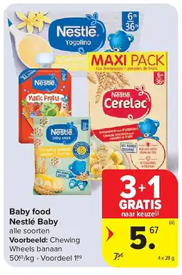 Carrefour Baby food Nestlé Baby aanbieding
