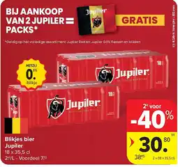 Carrefour Blikjes bier Jupiler aanbieding