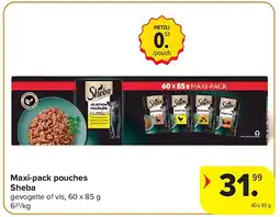Carrefour Maxi-pack pouches Sheba aanbieding