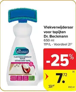 Carrefour Vlekverwijderaar voor tapijten Dr. Beckmann aanbieding