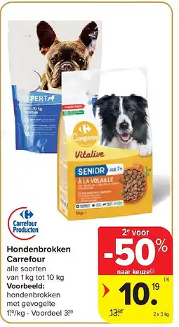 Carrefour Hondenbrokken Carrefour aanbieding