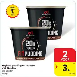 Carrefour Yoghurt, pudding en mousse XXL Nutrition aanbieding
