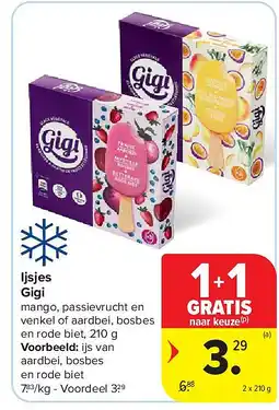 Carrefour Ijsjes Gigi aanbieding