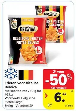 Carrefour Frieten voor friteuse Belviva aanbieding