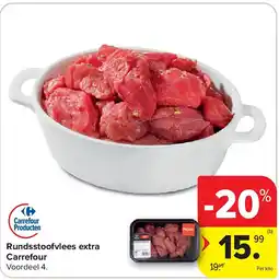 Carrefour Rundsstoofvlees extra Carrefour aanbieding