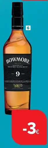 Carrefour Whisky Bowmore aanbieding