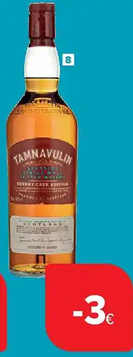 Carrefour Whisky Single Malt Sherry Cask Edition Tamnavulin aanbieding