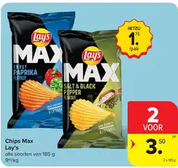Carrefour Chips Max Lay’s aanbieding