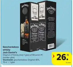 Carrefour Geschenkdoos whisky Jack Daniel’s aanbieding